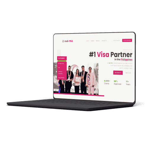 CodexCon web design for Indi-Phil – professional website for visa and immigration services